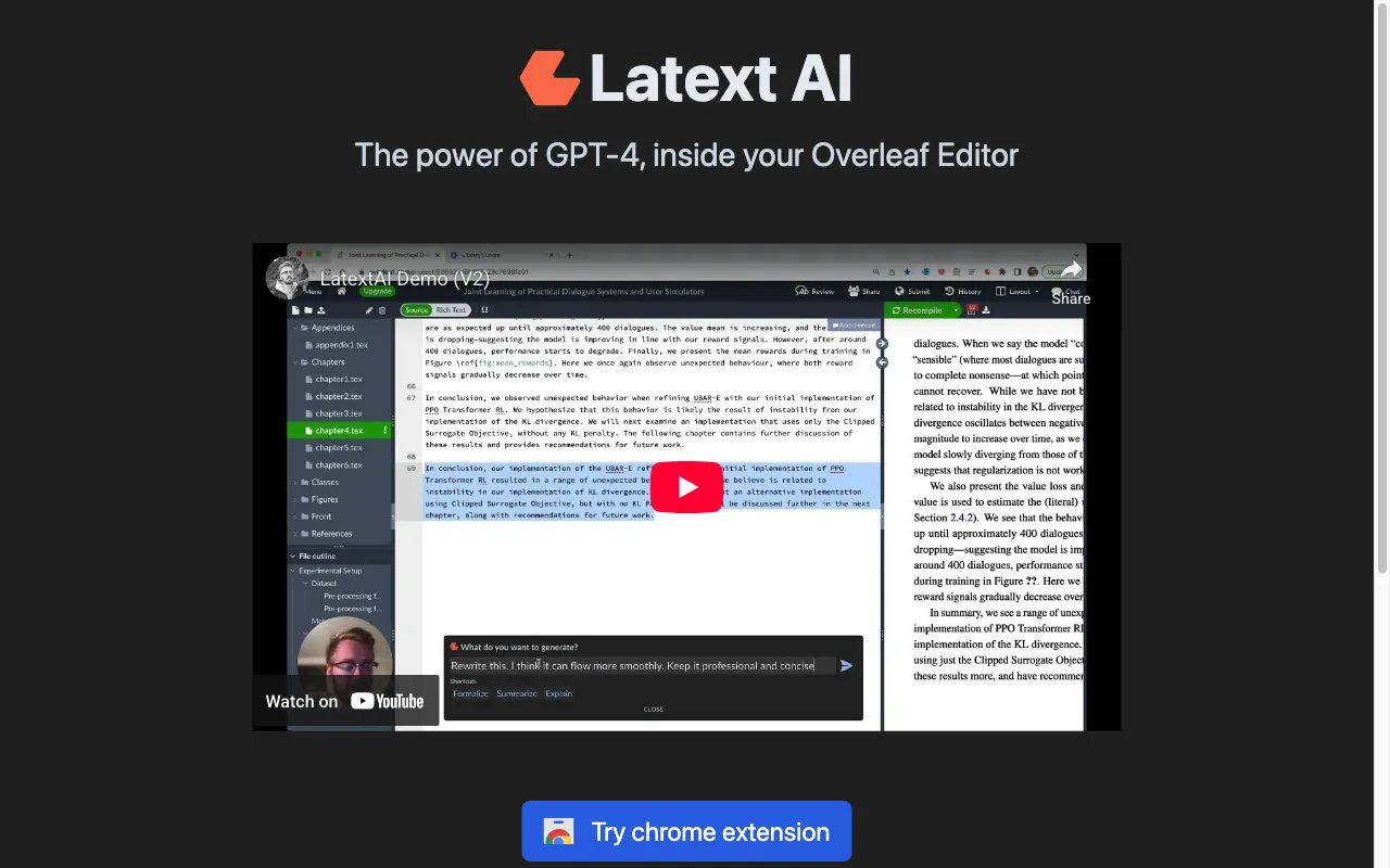 Latext AI — preview screenshot