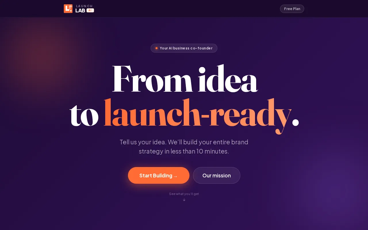Launch Lab AI — preview screenshot