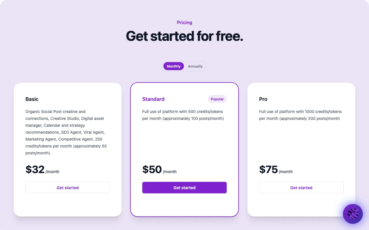 LaunchPal — pricing page