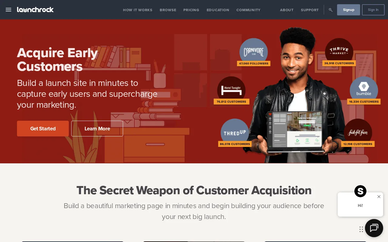 LaunchRock — preview screenshot