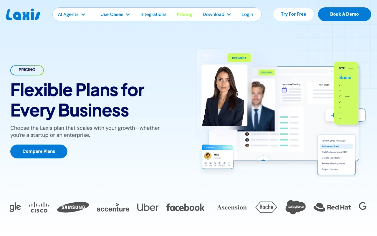 Laxis — pricing page