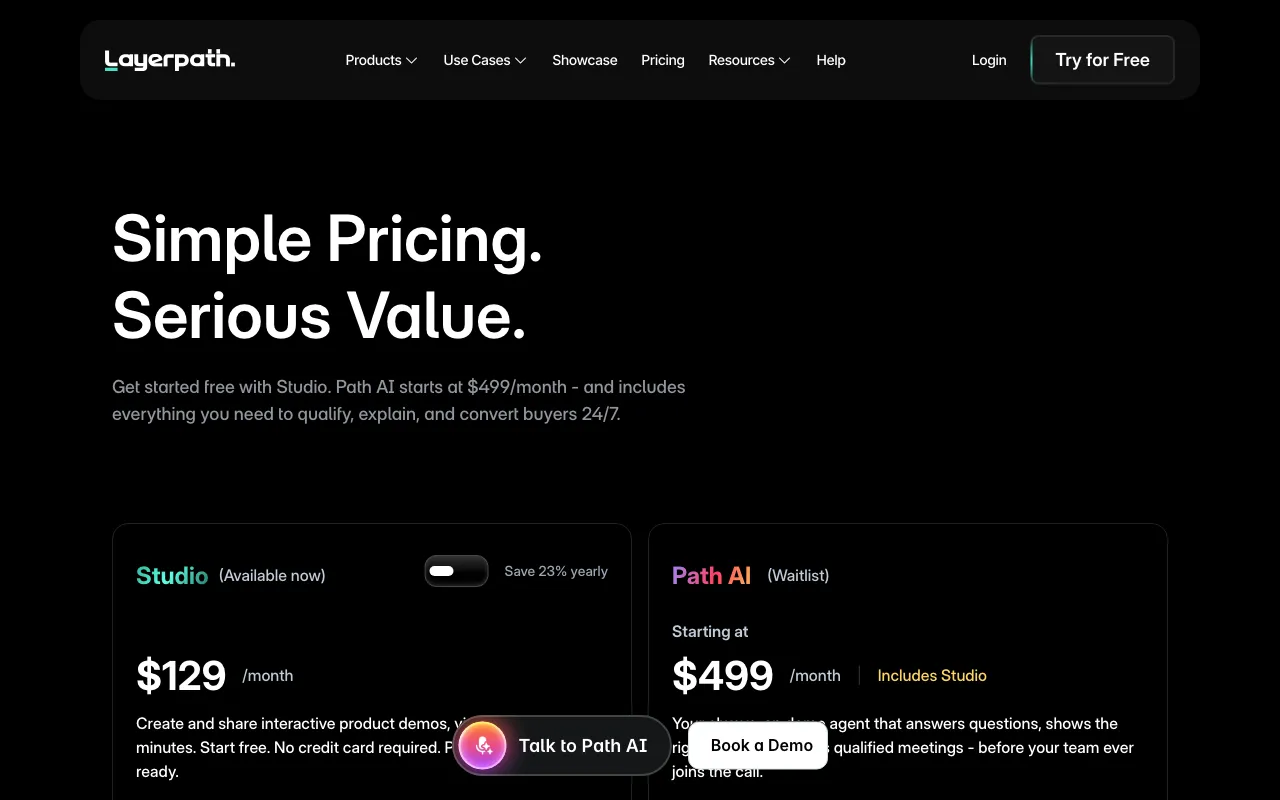 Layerpath — pricing page