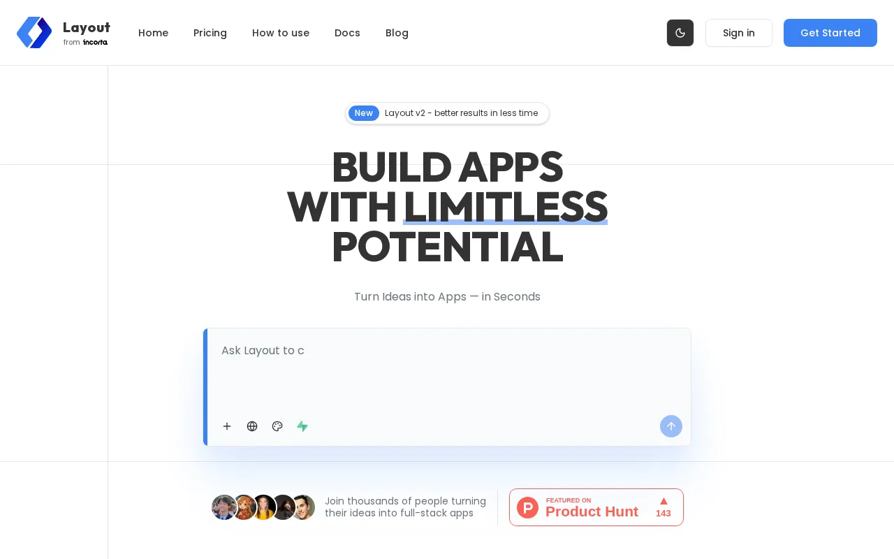 Layout.dev — preview screenshot