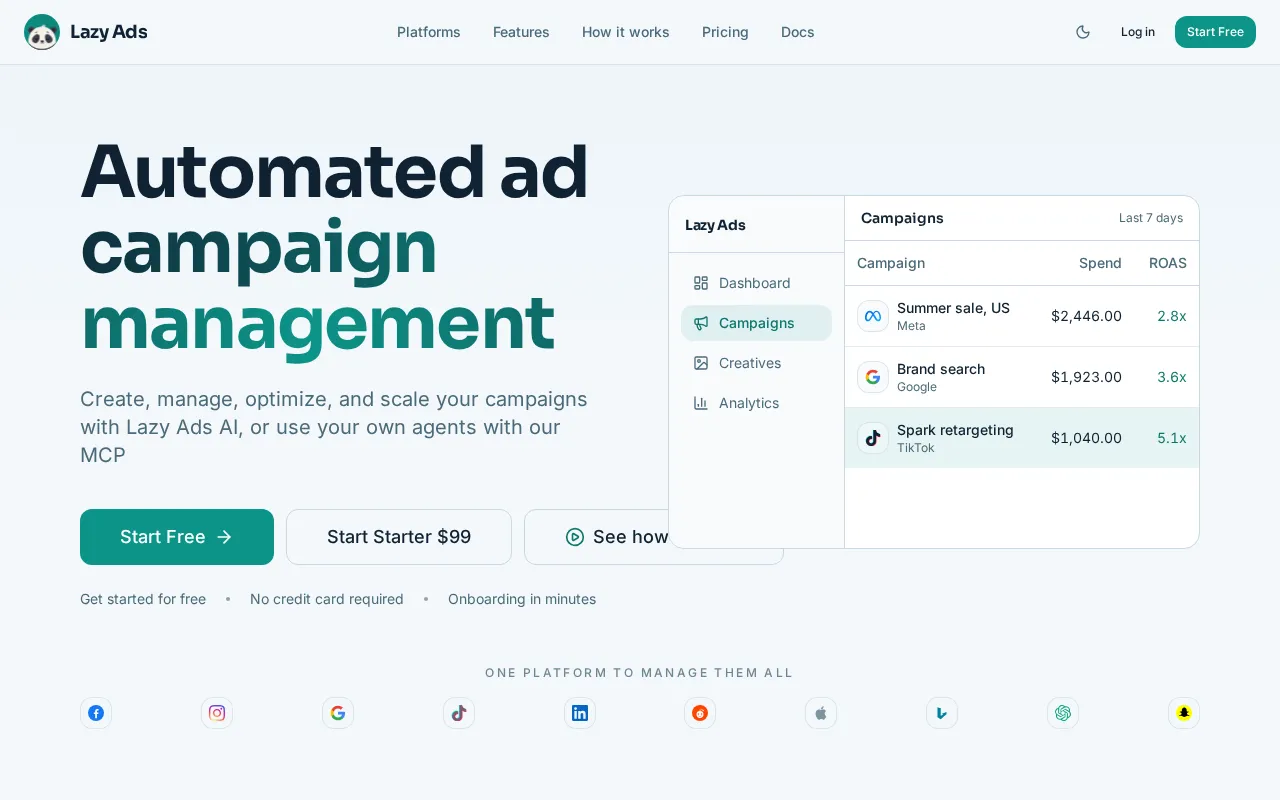 Lazy Ads — preview screenshot