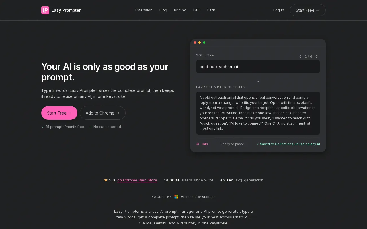 Lazy Prompter — preview screenshot