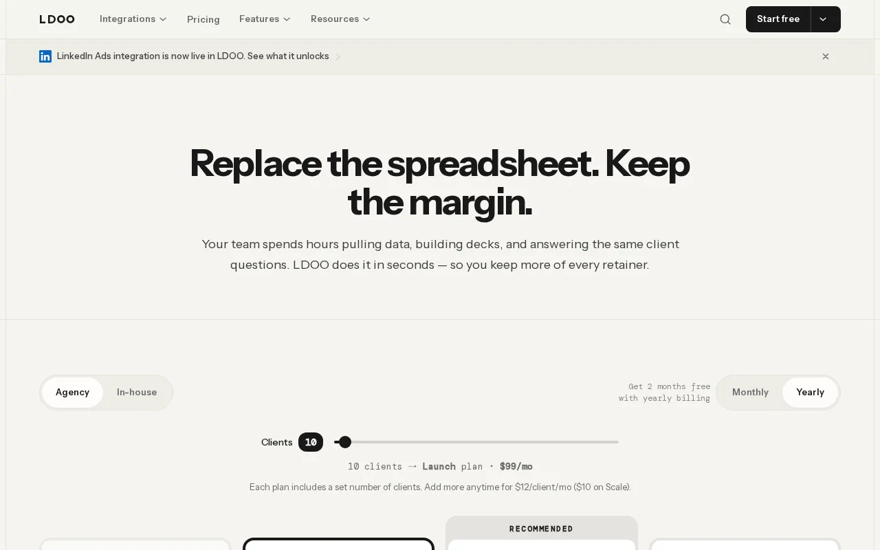LDOO — pricing page