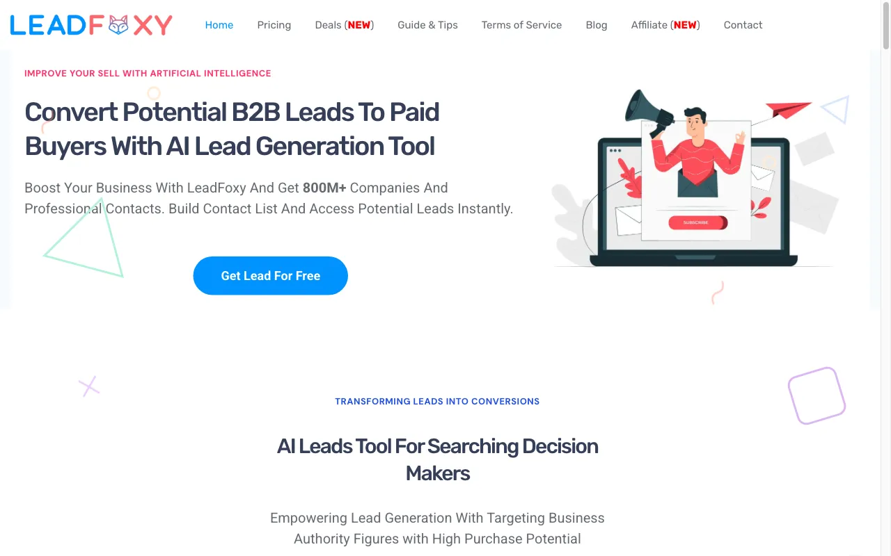 LeadFoxy — preview screenshot