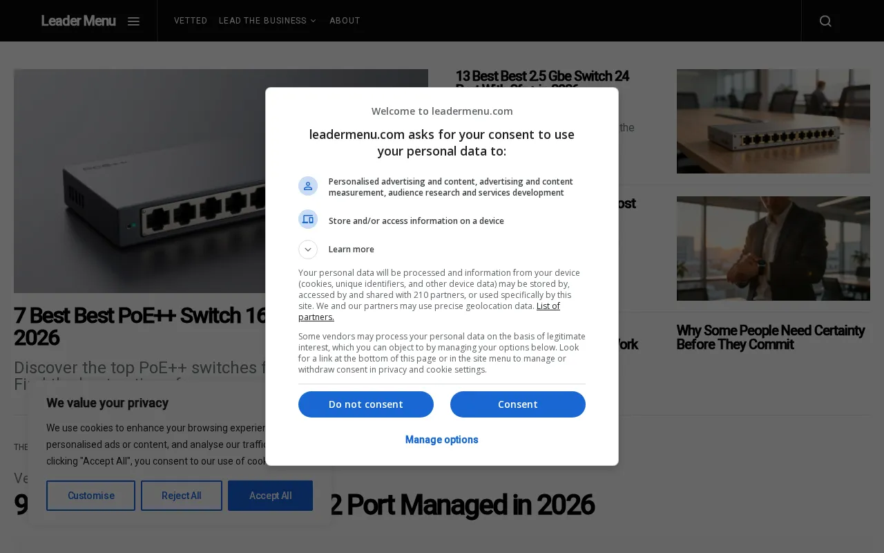leadermenu.com — preview screenshot