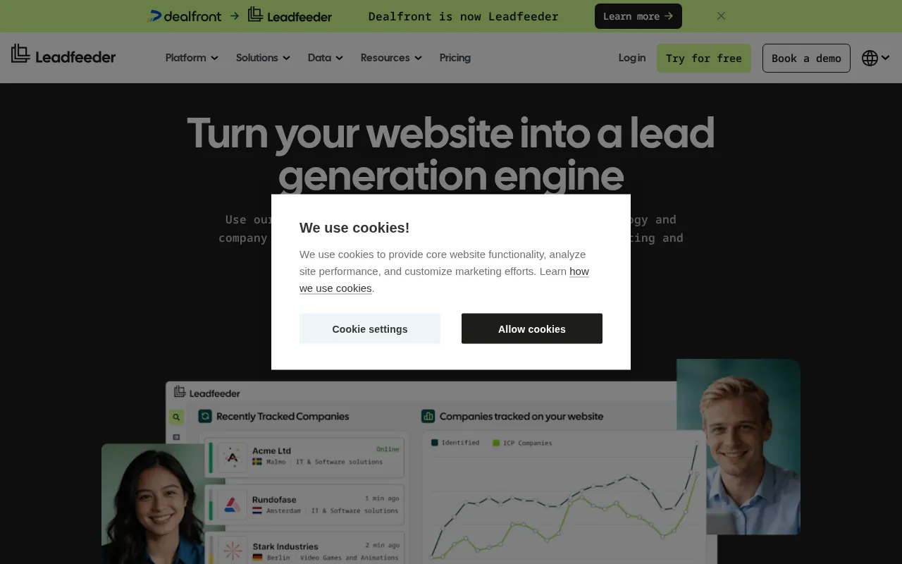 Leadfeeder — preview screenshot