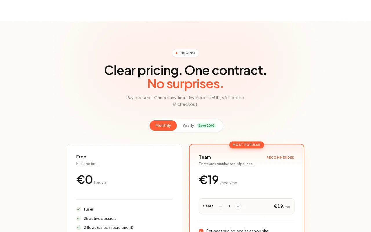Leadgrid — pricing page