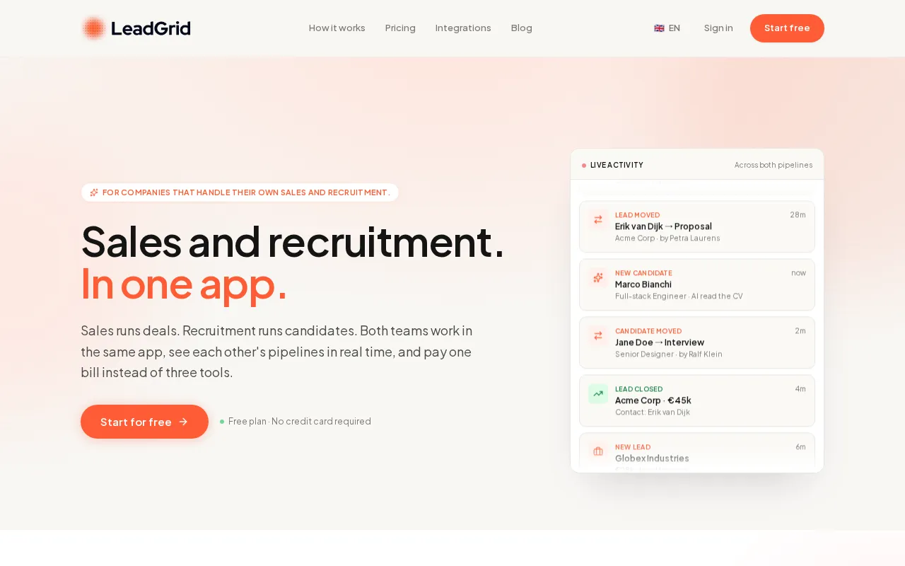 Leadgrid — preview screenshot