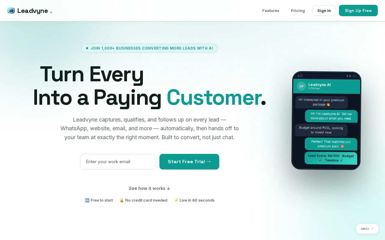 Leadvyne — preview screenshot