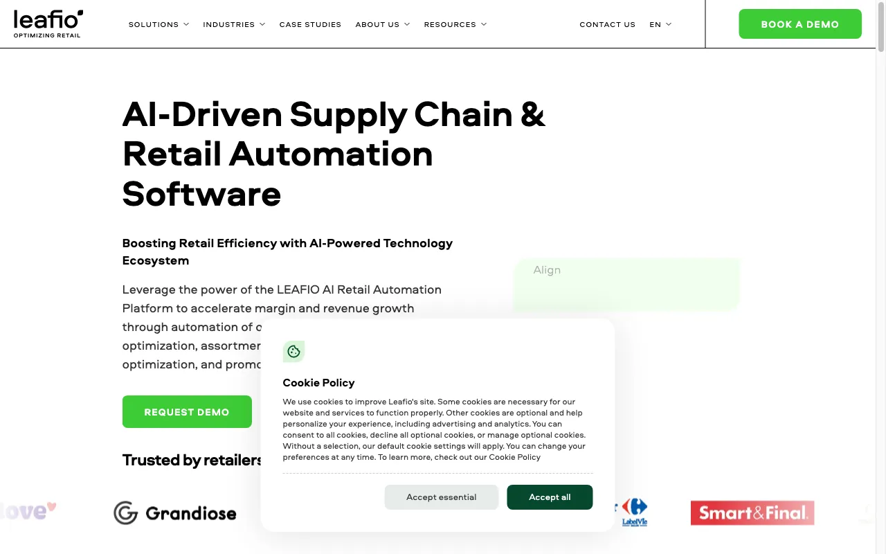 LEAFIO AI Retail Platform — preview screenshot