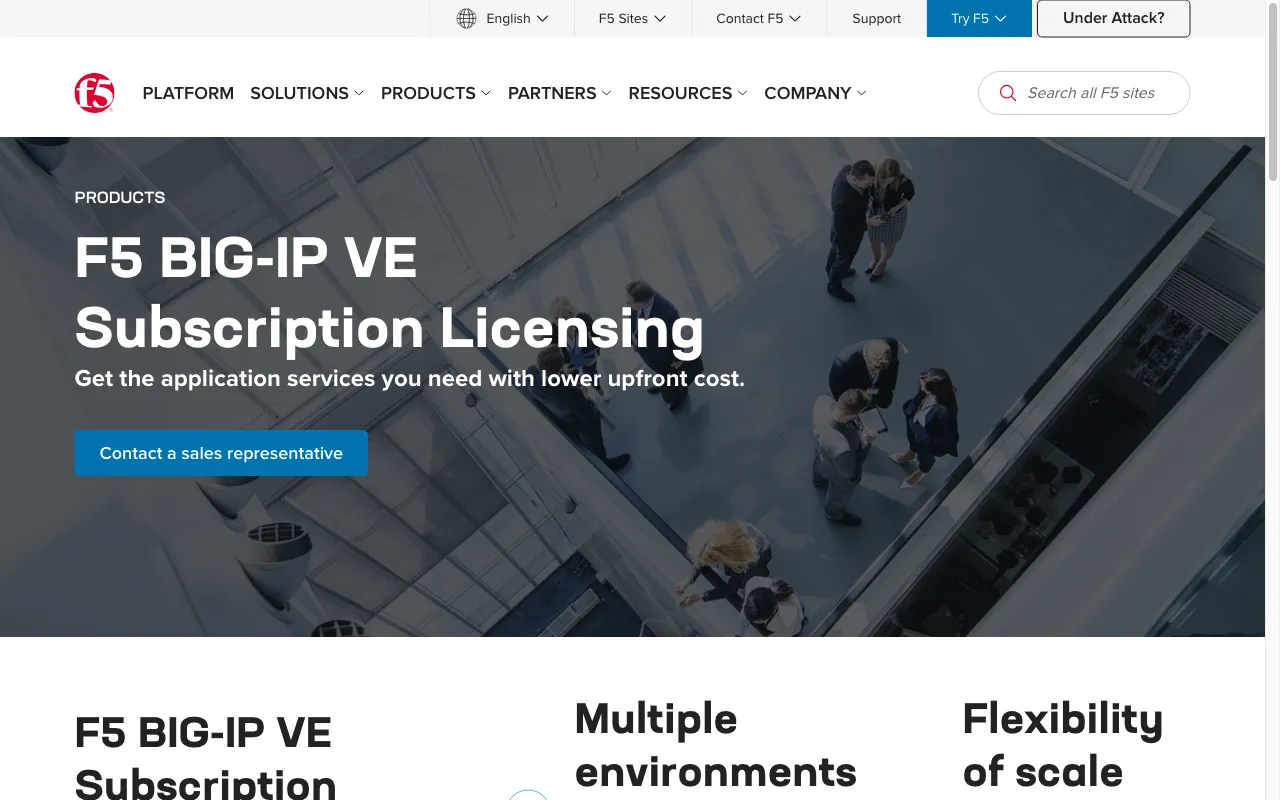 F5, Inc. — pricing page