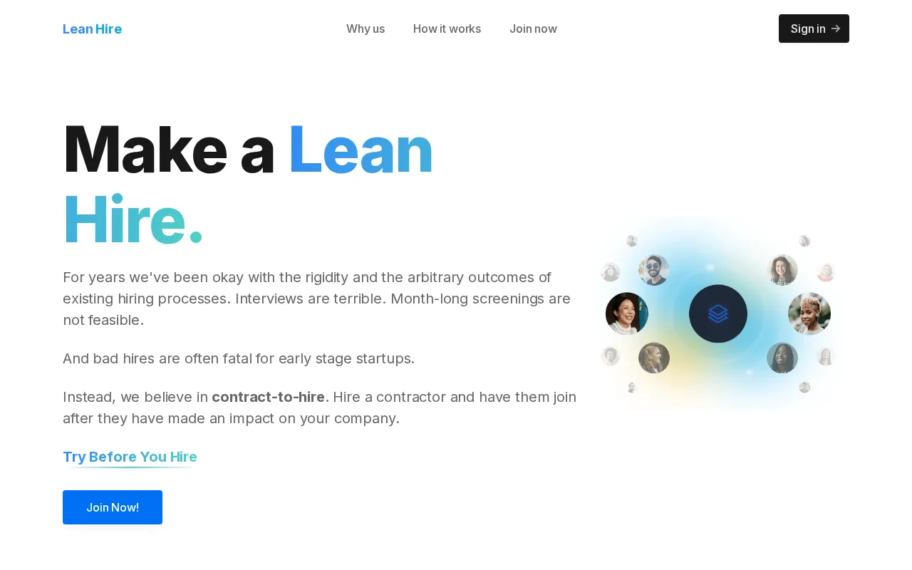Lean Hire — preview screenshot