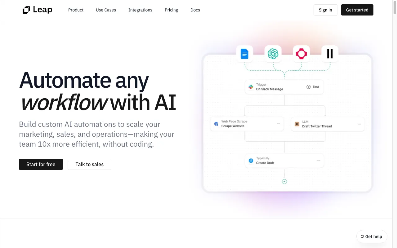 Leap AI SEO — preview screenshot