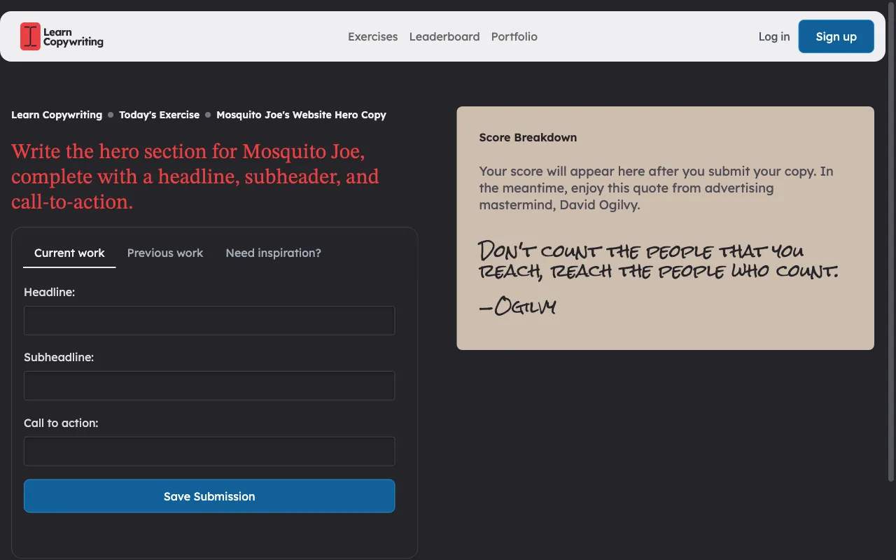 Learn Copywriting — preview screenshot