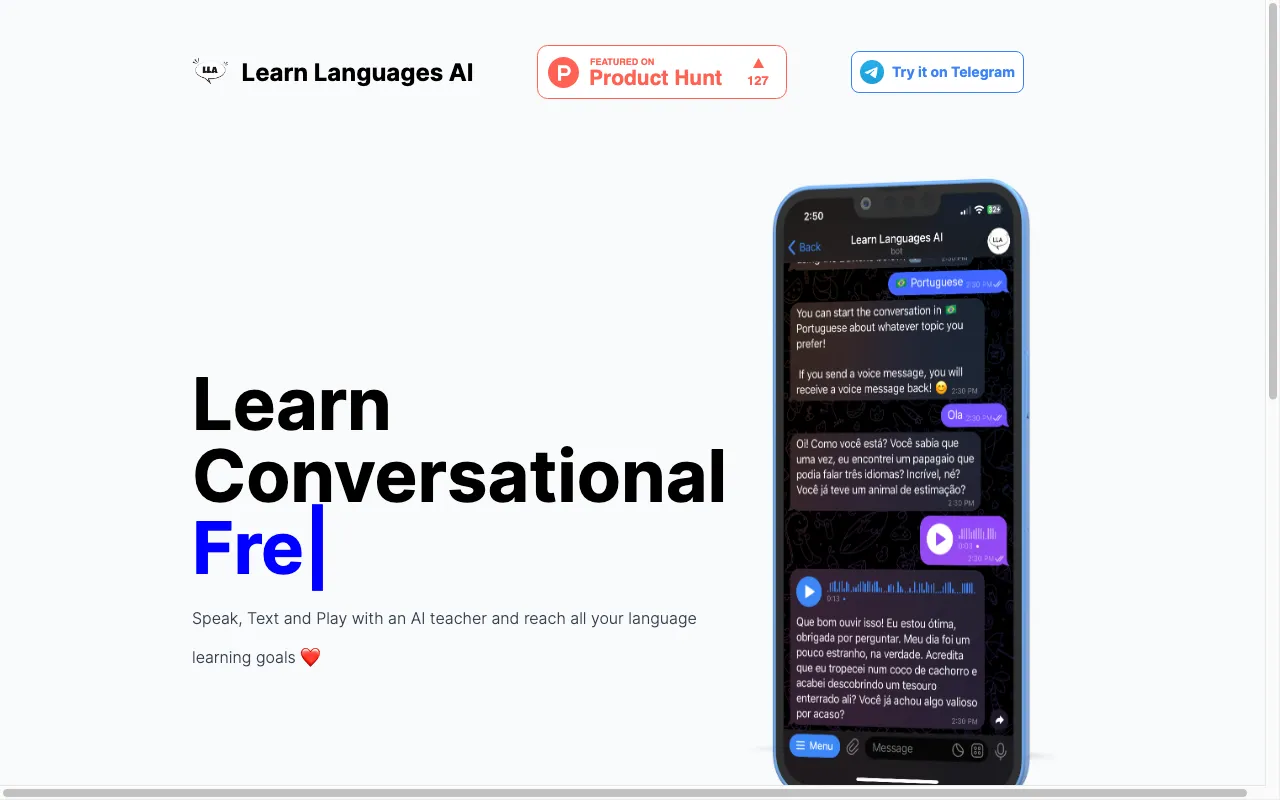Learn Languages AI — preview screenshot