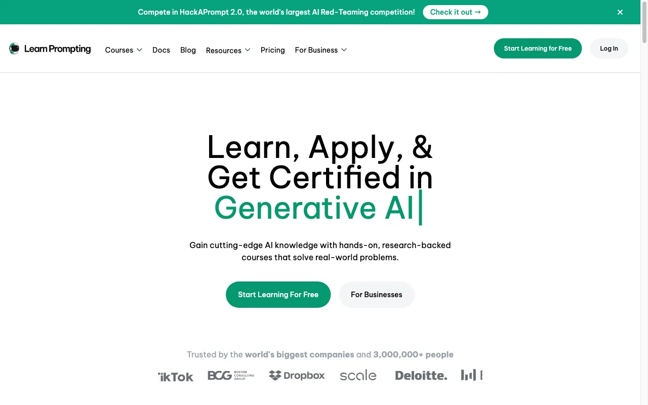 Learn Prompting — preview screenshot