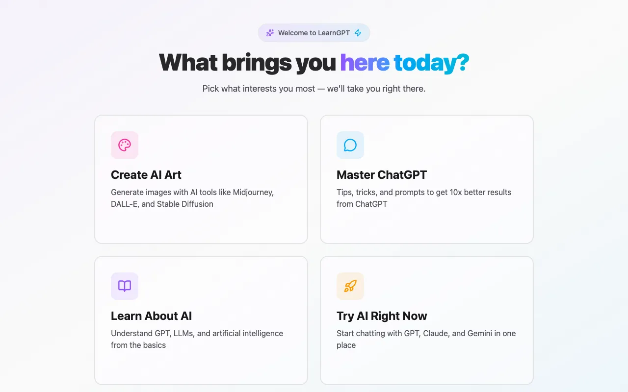 LearnGPT — preview screenshot