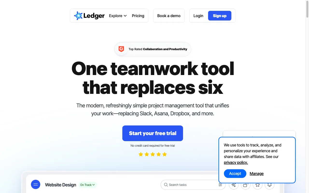 Ledger — preview screenshot