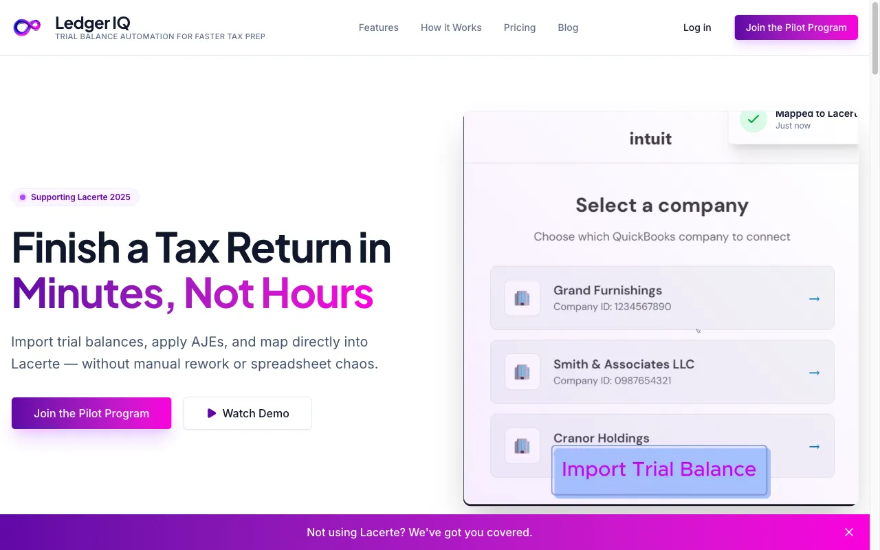 Ledger IQ — preview screenshot