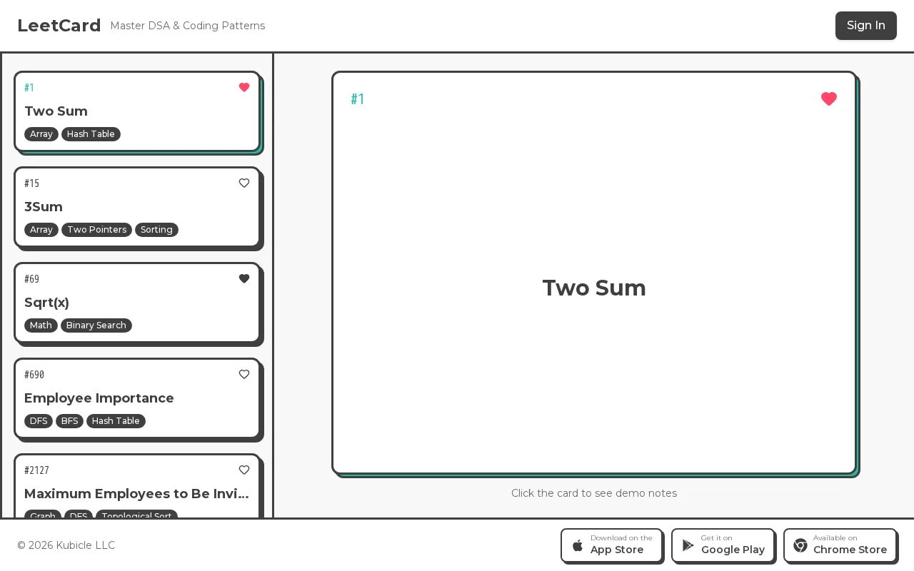 LeetCard — preview screenshot