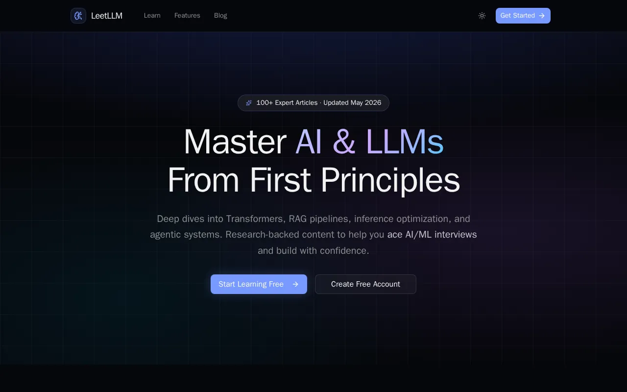 LeetLLM — preview screenshot