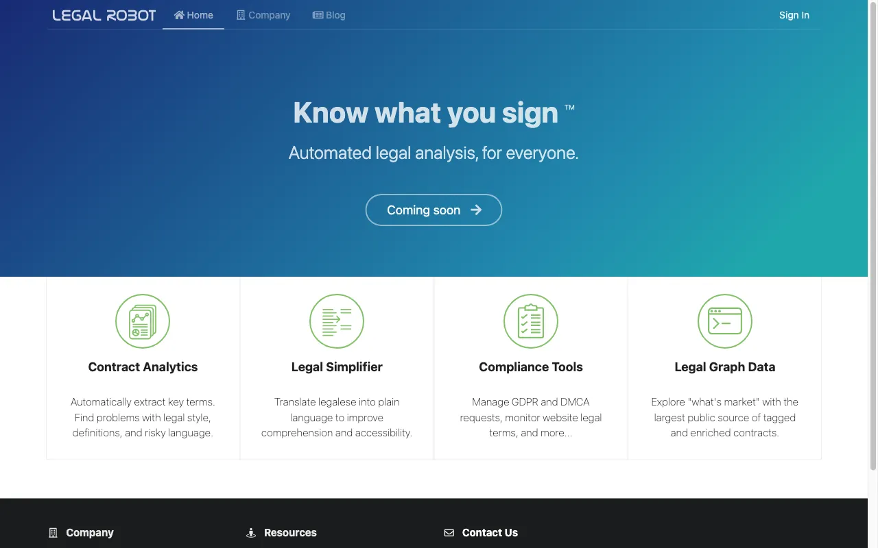 Legal Robot — preview screenshot