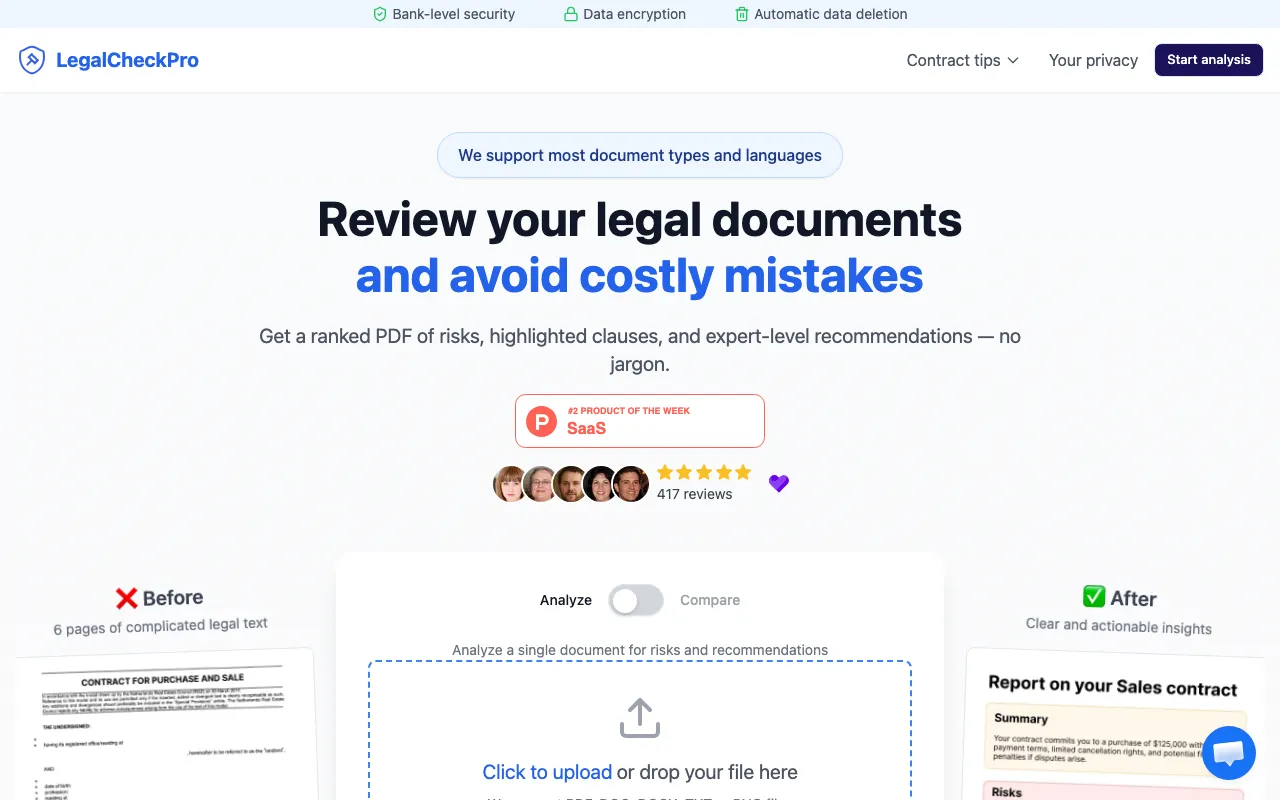 LegalCheckPro — preview screenshot