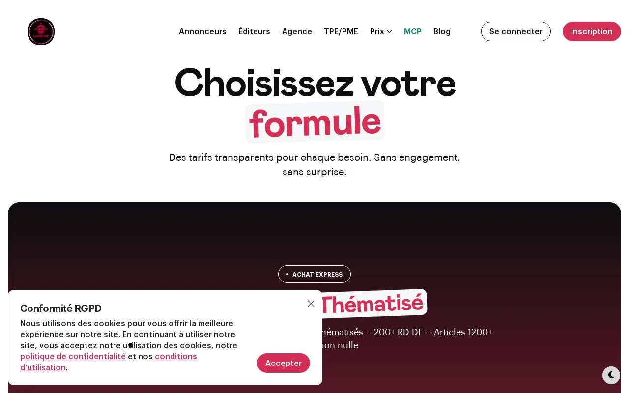 LemmiLink — pricing page