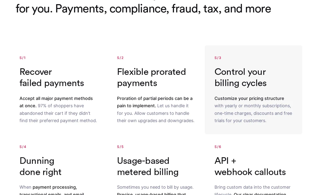 Lemon Squeezy — pricing page