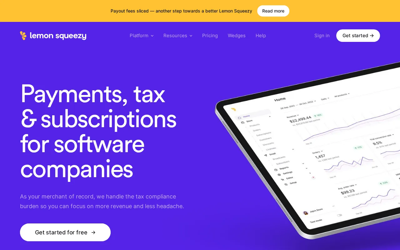 Lemon Squeezy — preview screenshot