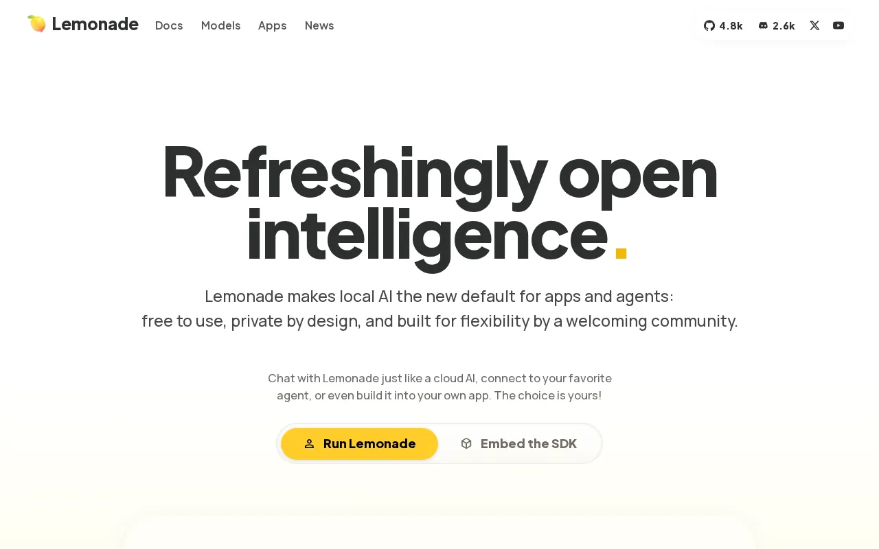 Lemonade AI — preview screenshot