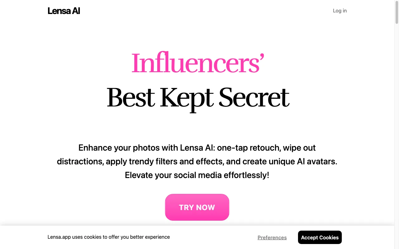 lensa.app — preview screenshot