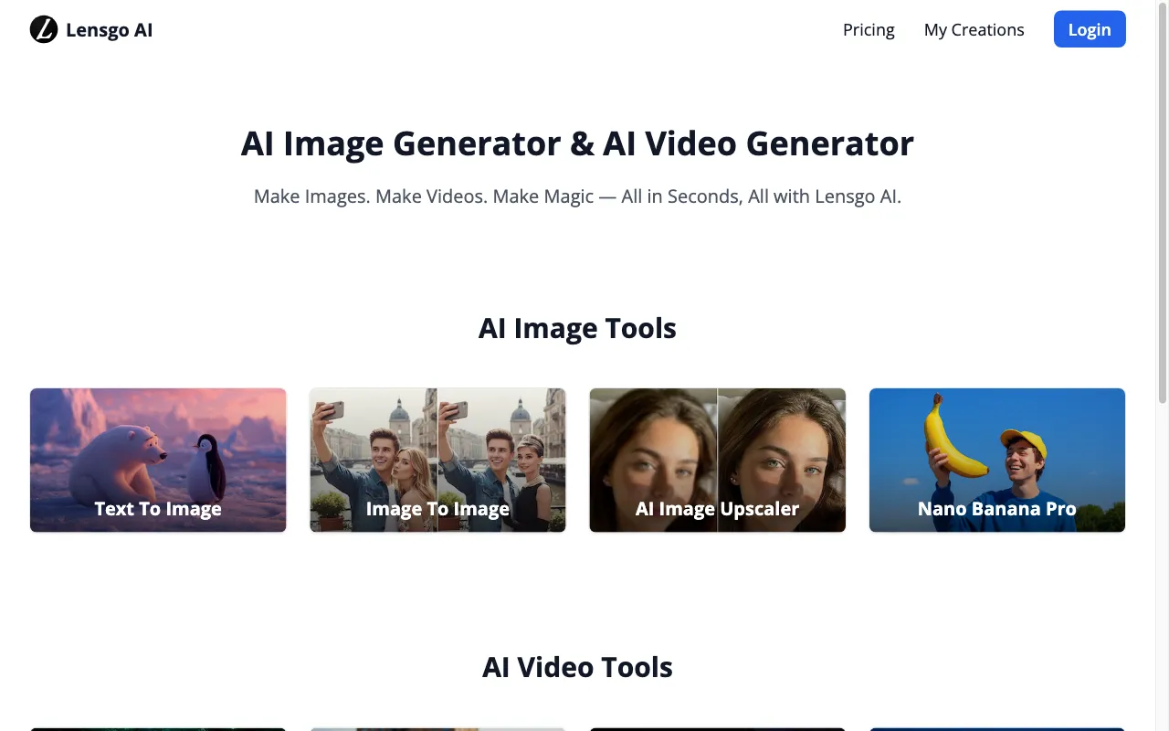 Lensgo AI — preview screenshot