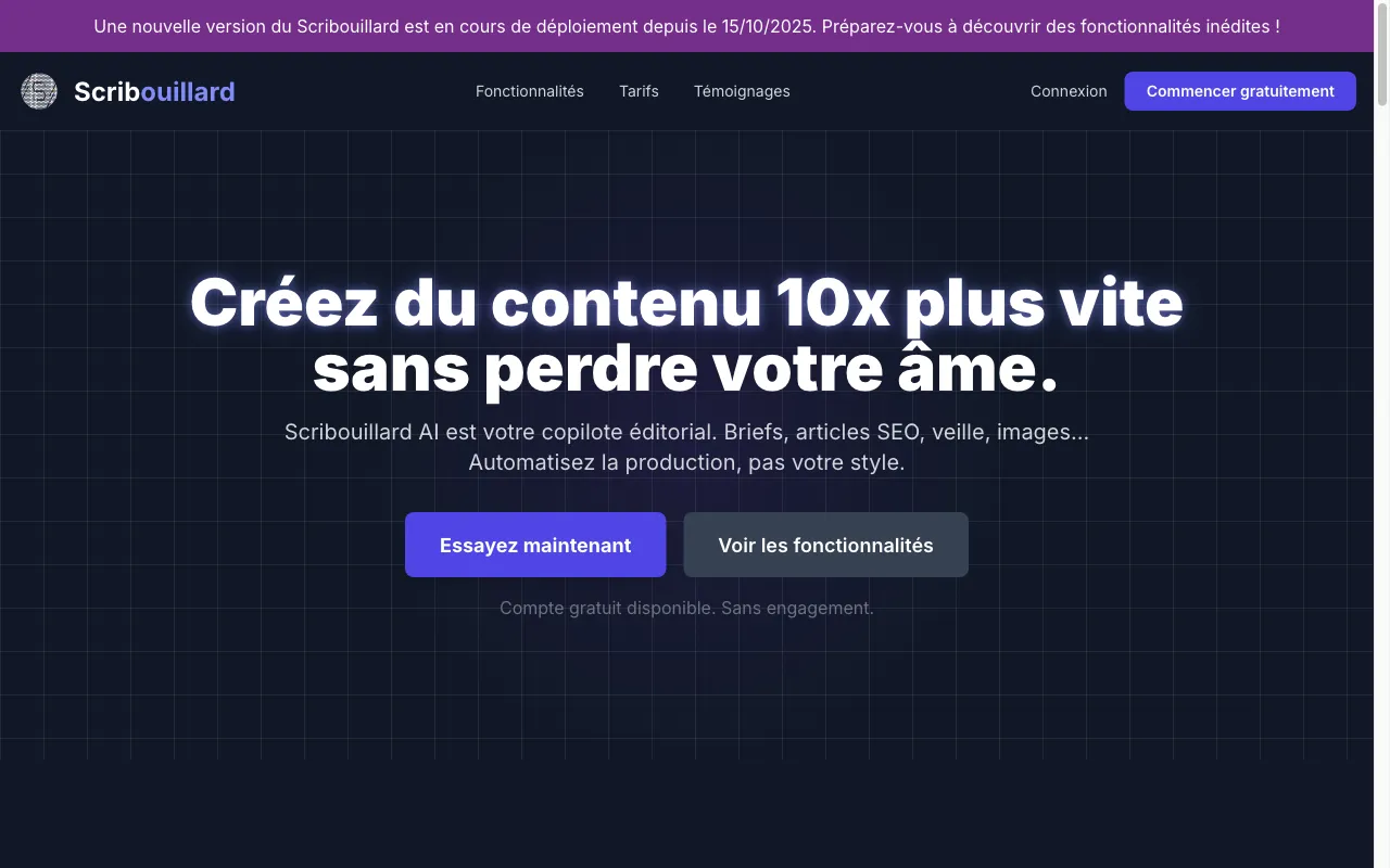 Le Scribouillard — preview screenshot