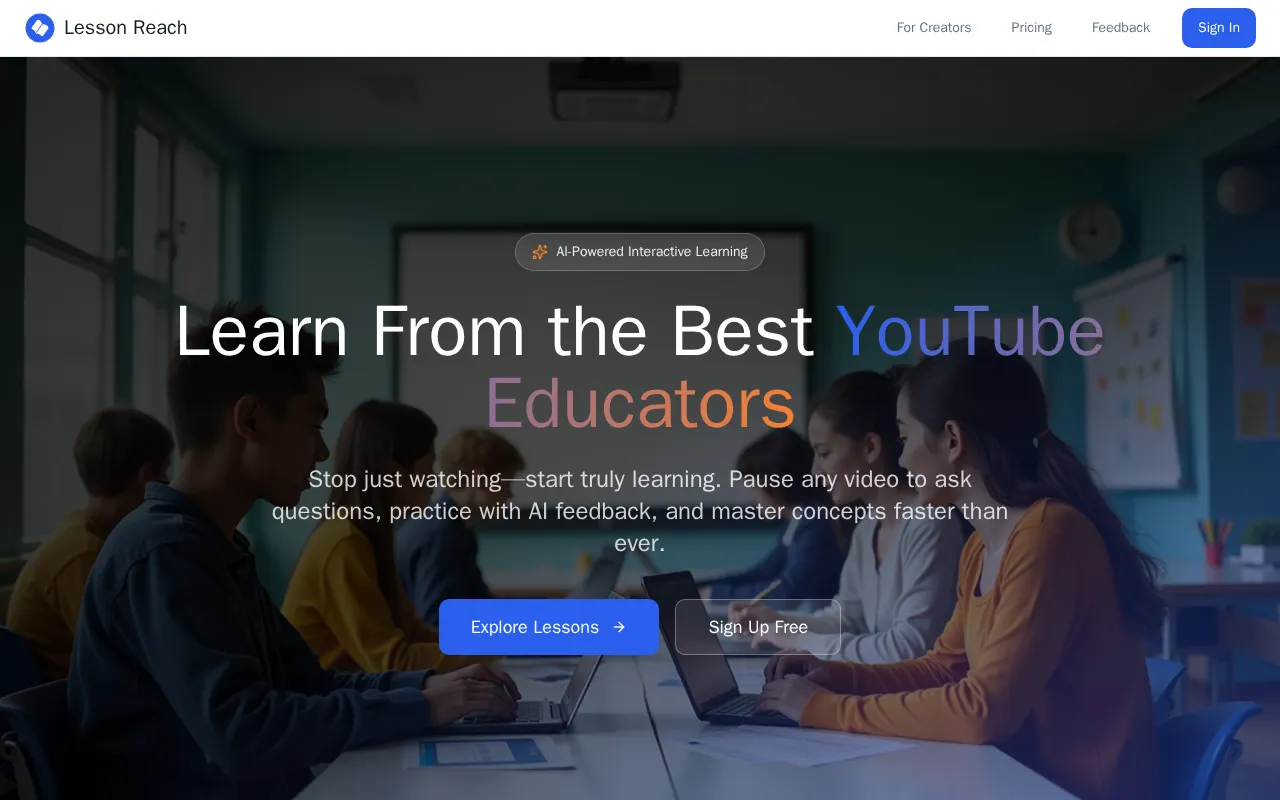 Lesson Reach — preview screenshot