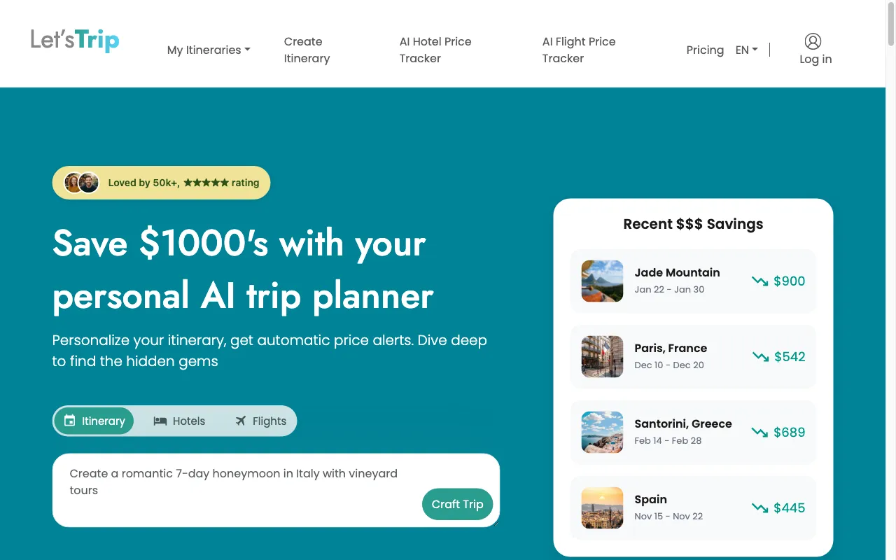 Let's Trip AI — preview screenshot