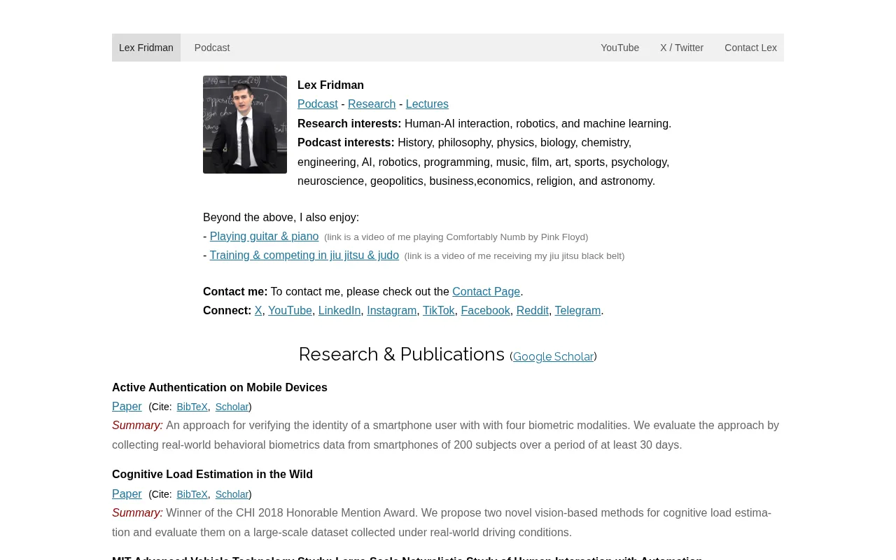 Lex Fridman — preview screenshot