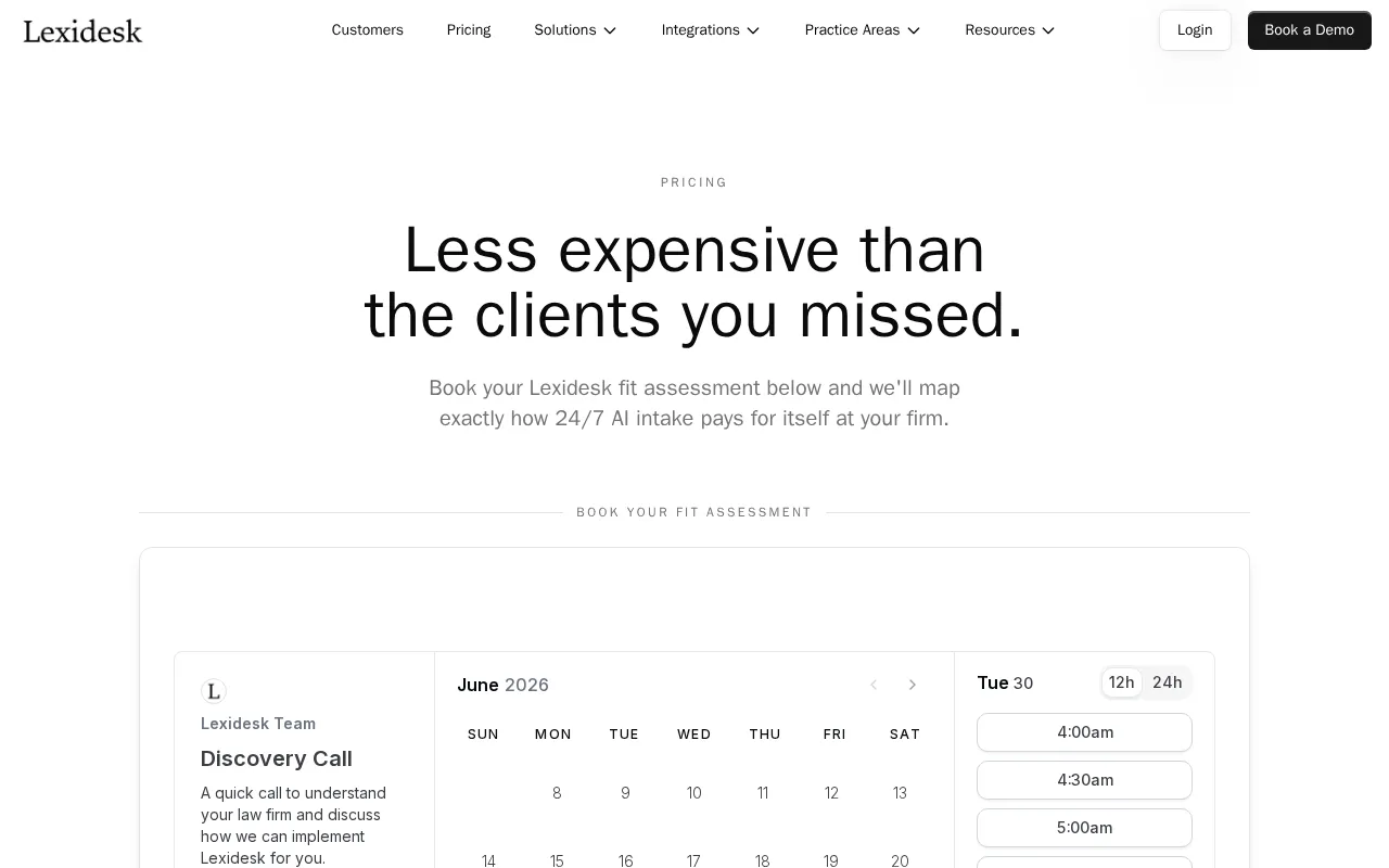 LexiDesk AI — pricing page