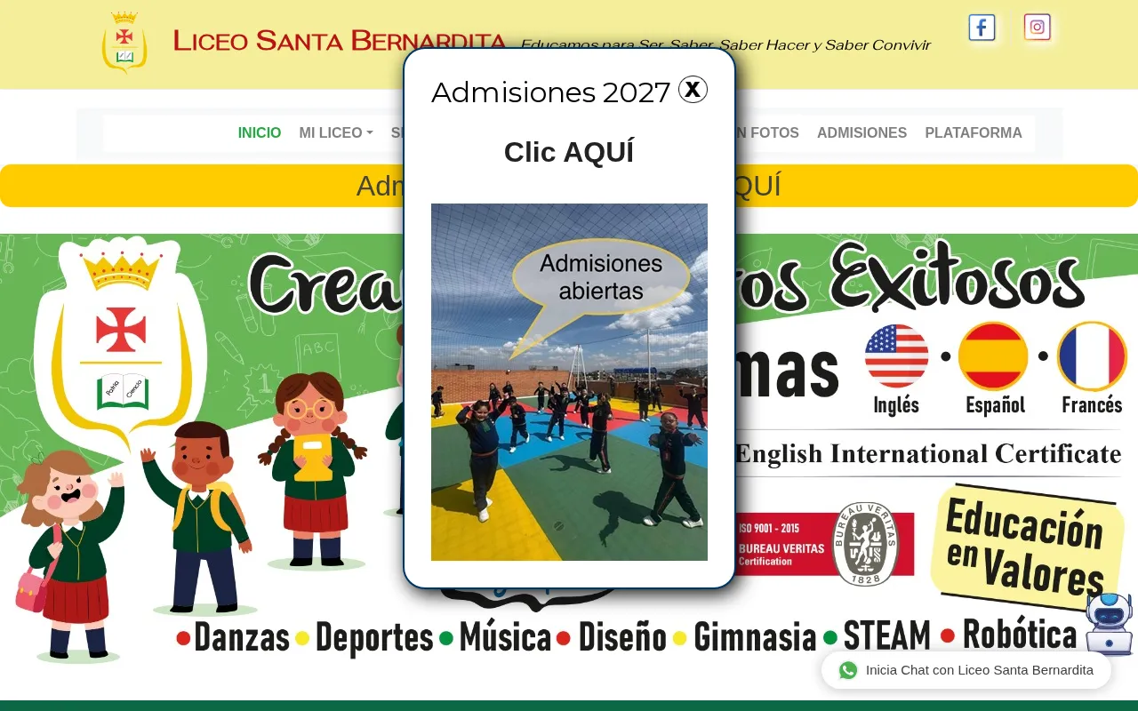 Liceo Santa Bernardita — preview screenshot