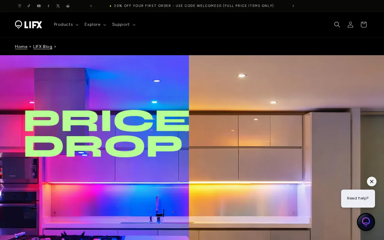 Lifx — pricing page