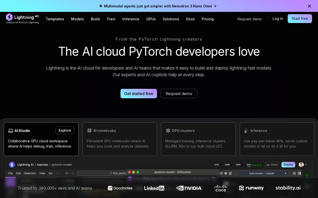 Lightning AI — preview screenshot