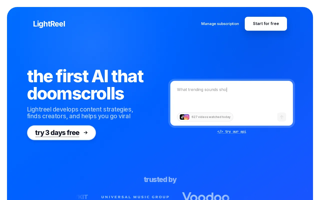 LightReel — preview screenshot