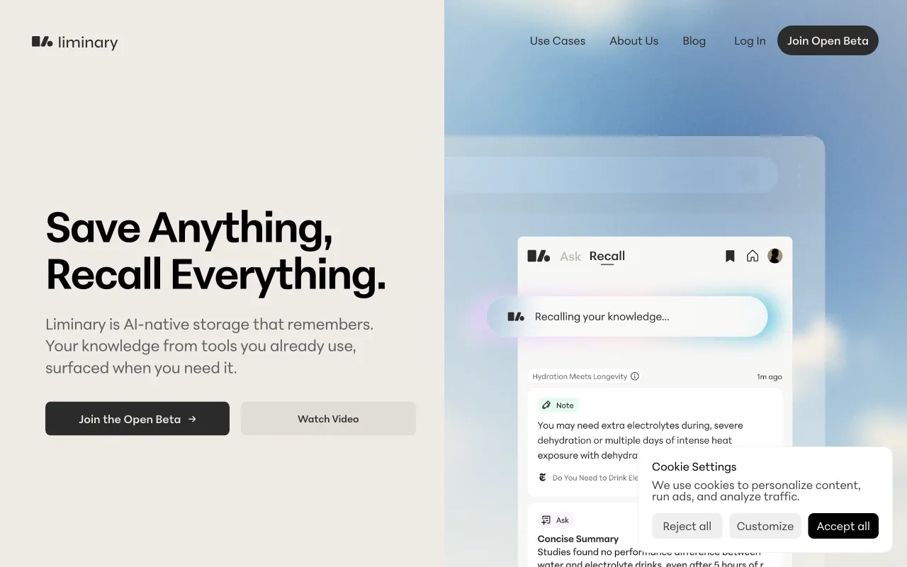 Liminary — preview screenshot