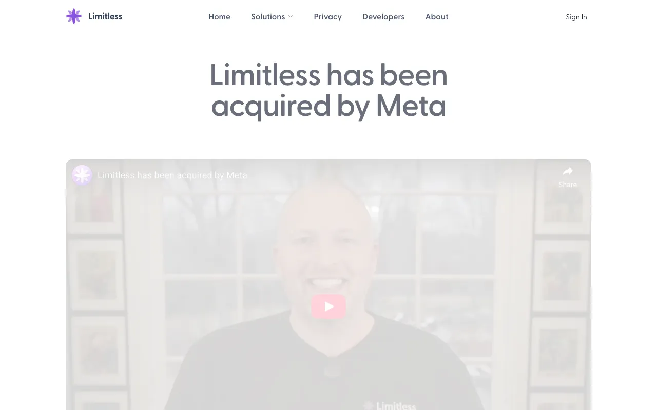 limitless.ai — preview screenshot