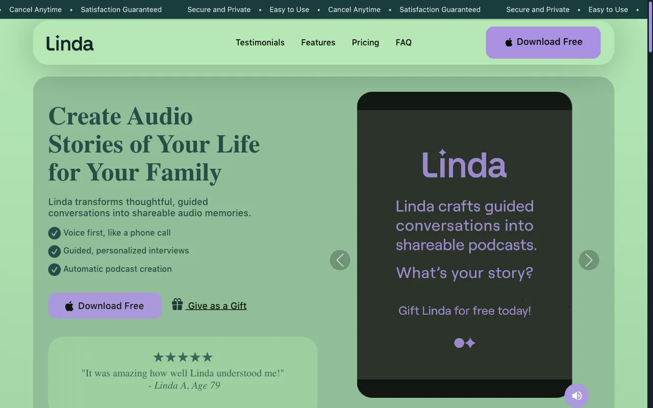 Linda — preview screenshot
