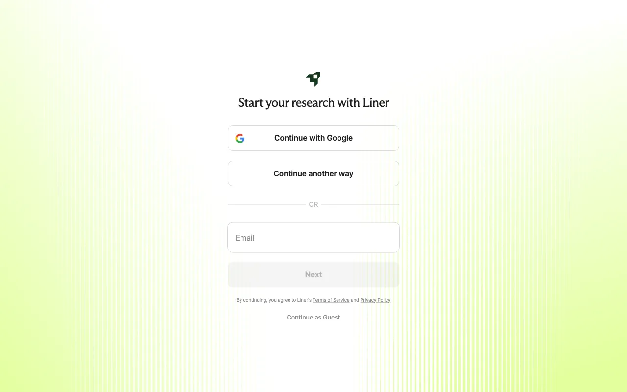LINER AI — preview screenshot