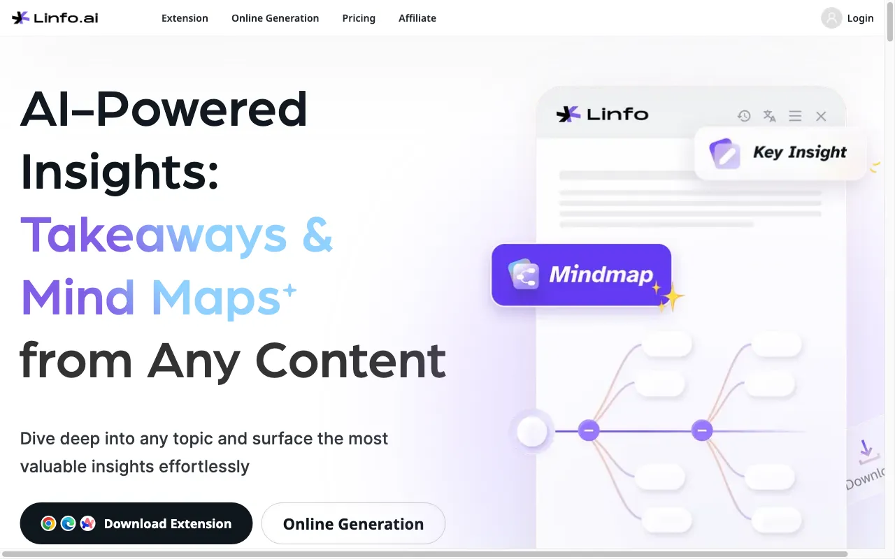 Linfo.ai — preview screenshot